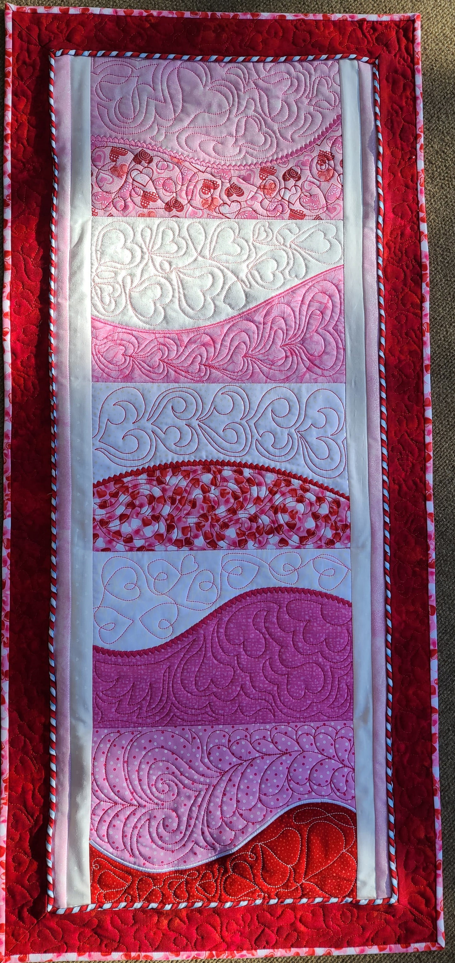 Valentine Embroidered Wall Hanging